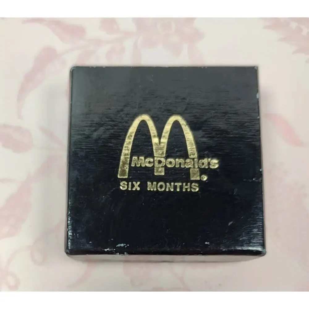McDonald's 6 Month Employee Service Pin with Box